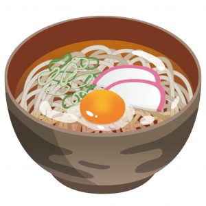 メタファーの宝庫「月見そば」も12月に食べれば「年越しそば」。
